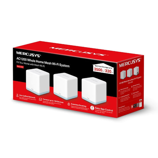 Mercusys Halo H30(3-Pack) AC1200 Whole Home Mesh Wi-Fi System